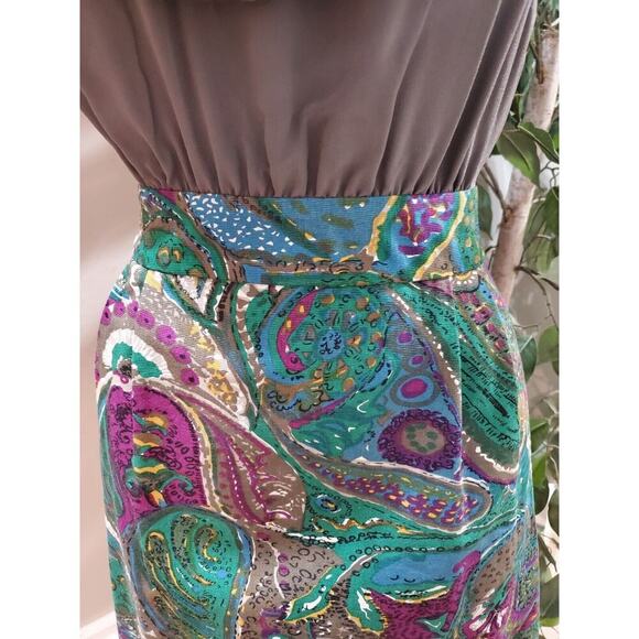 Maeve Women's Black Ruffle 100% Silk Scoop Neck Sleeveless Knee Length Dress 6 - Picture 3 of 12